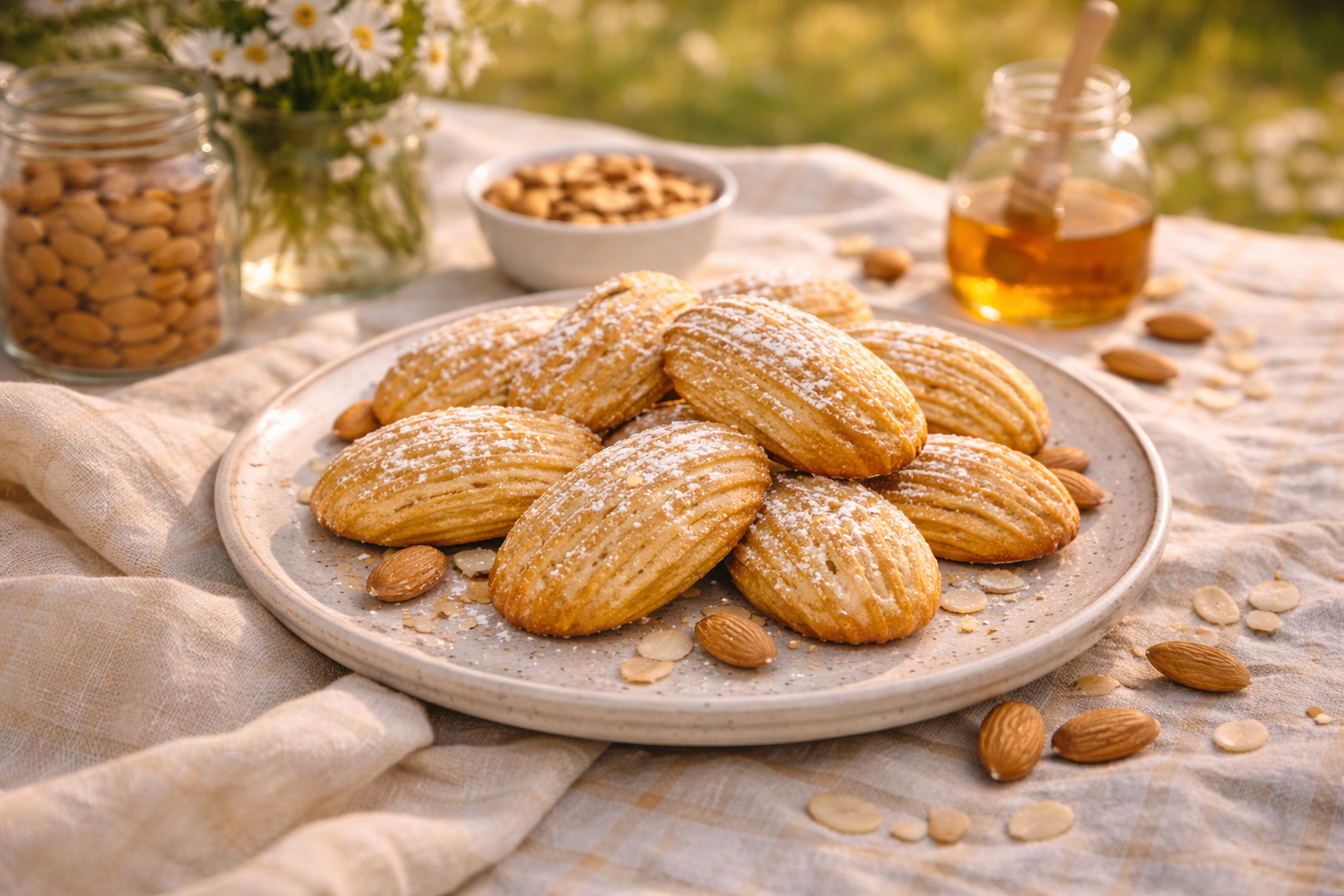 Almond madeleines